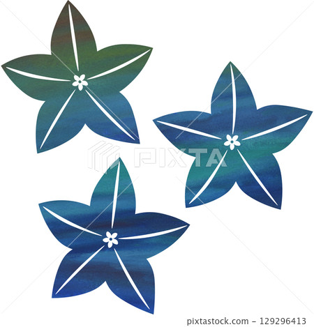 美麗的水彩風鈴草花圖示圖像插圖 129296413