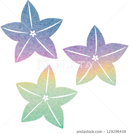 美麗的水彩風鈴草花圖示圖像插圖 129296439