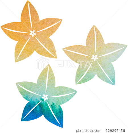 美麗的水彩風鈴草花圖示圖像插圖 129296456