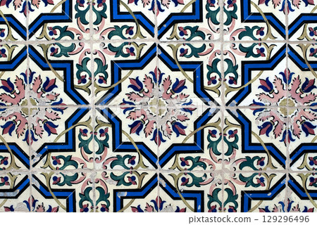 Portuguese glazed tiles 016 Portuguese glazed tiles 016 129296496