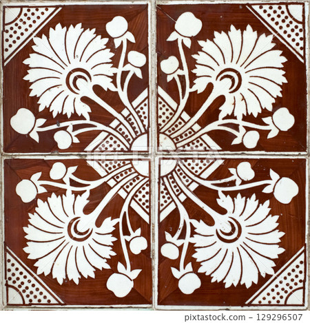 Portuguese glazed tiles 129296507