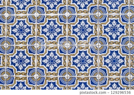 Portuguese glazed tiles 068 Portuguese glazed tiles 068 129296536