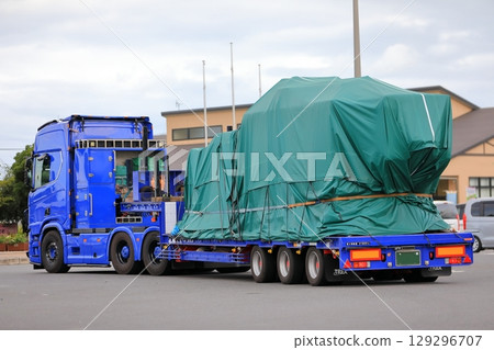 Trailer truck image Trailer truck image 129296707