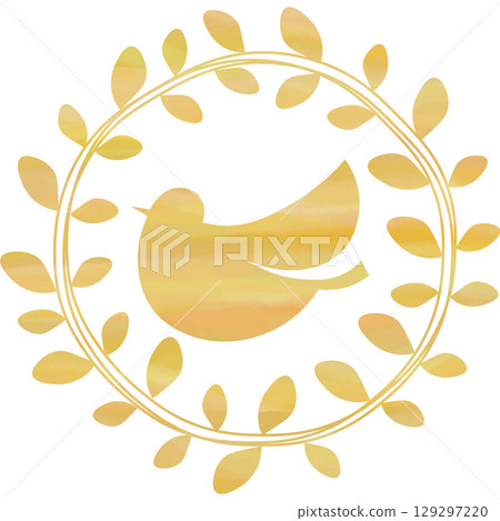 Beautiful watercolor olive and bird icon image illustration Beautiful watercolor olive and bird icon image illustration 129297220