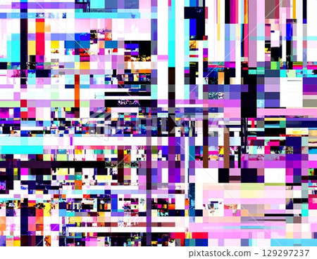 黑色故障噪音背景材料 129297237