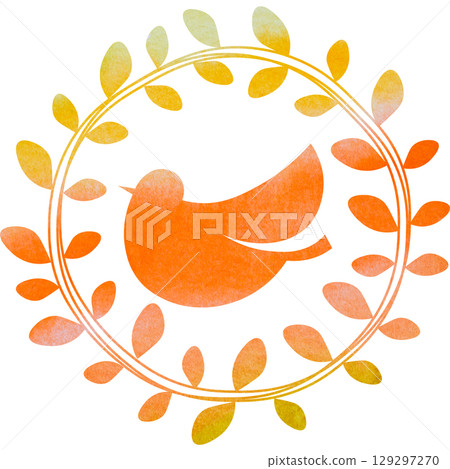 Beautiful watercolor olive and bird icon image illustration Beautiful watercolor olive and bird icon image illustration 129297270