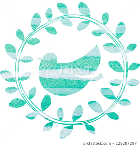 Beautiful watercolor olive and bird icon image illustration Beautiful watercolor olive and bird icon image illustration 129297297