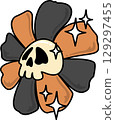 halloween, ghost, skull 129297455