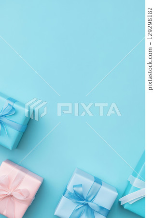 view light gift silver turquoise background 129298182