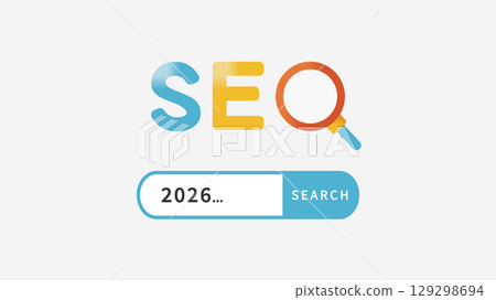 Vector illustrations depicting SEO and search trends for 2026 Vector illustrations depicting SEO and search trends for 2026 129298694