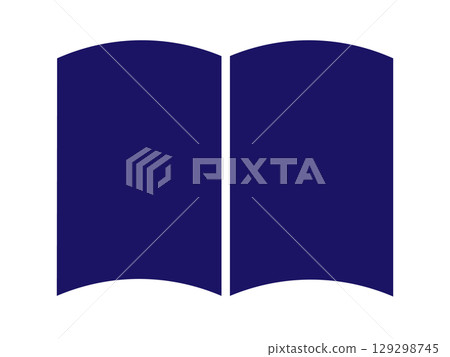 Open book silhouette (book icon) Open book silhouette (book icon) 129298745