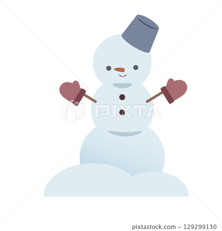 Cute Snowman Illustration 129299130