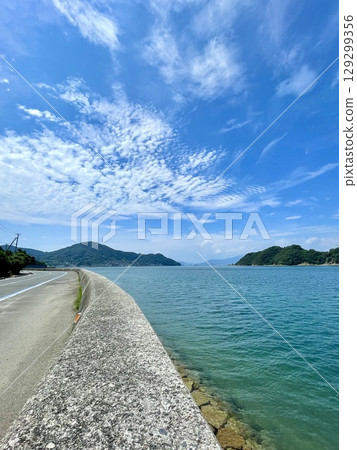 Road along the coastline 129299356
