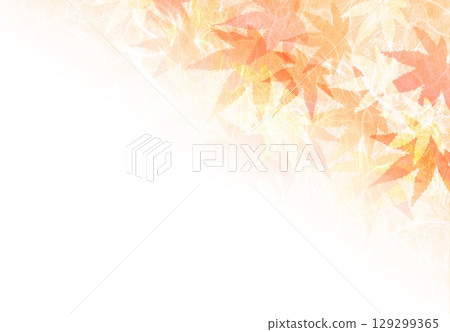 Autumn leaves on fluffy Japanese paper Autumn leaves on fluffy Japanese paper 129299365