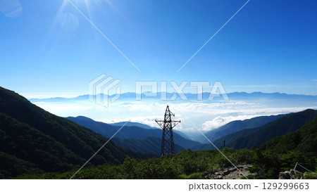 A spectacular view of Mt. Kisokoma from Senjojiki Station 129299663
