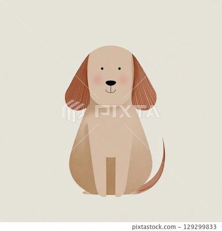一隻狗的插圖 一隻狗的插圖 129299833