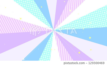 A cute and eye-catching design with sparkling stars (purple, light blue, white) 129300469