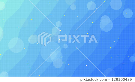 8-bit style sparkling retro blue ocean background 129300489