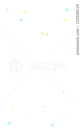 垂直閃耀可愛星星背景透明材質 129300524