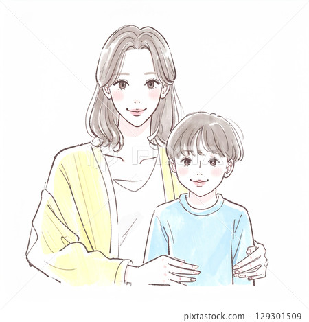 Parent-child illustration 129301509