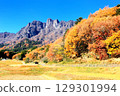 妙義町的田園風光和妙義山 129301994