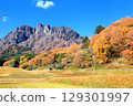 妙義町的田園風光和妙義山 129301997