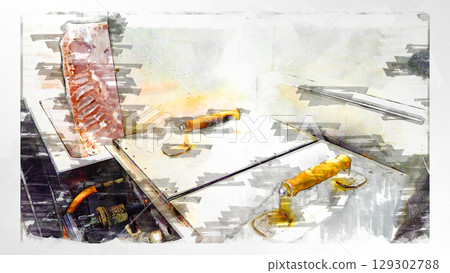 Sketch style sketch ramen noodles chinese noodles japanese food food gourmet meal cafeteria lunch Sketch style sketch ramen noodles chinese noodles japanese food food gourmet meal cafeteria lunch 129302788