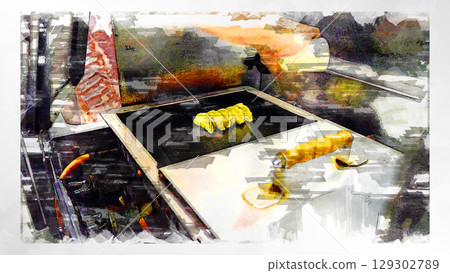 Sketch style sketch ramen noodles chinese noodles japanese food food gourmet meal cafeteria lunch Sketch style sketch ramen noodles chinese noodles japanese food food gourmet meal cafeteria lunch 129302789