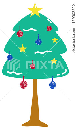 cute Christmas tree 129302830