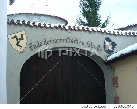 The end of the Romantic Road in Füssen 129302846
