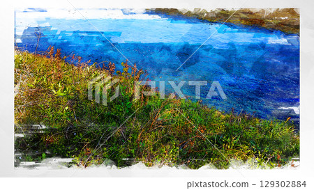 Sketch style sketch cherry blossoms sakura sakura flowers cherry blossom viewing full bloom spring spring scenery japan landscape nature season flowering 129302884