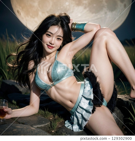 Cosplay and a tantalizing smile!! 129302900