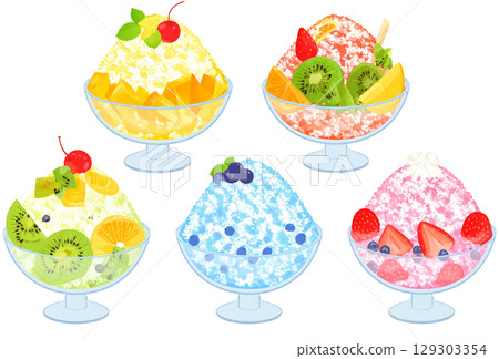 水果刨冰 水果刨冰 129303354