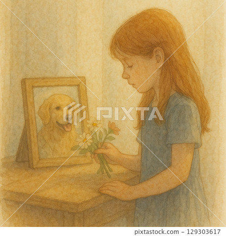 一部關於逝者摯愛女兒的電影 | 一隻黑金相間的狗狗，紀念一朵花的溫暖瞬間 129303617