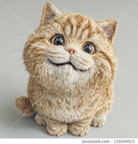 [設計素材] 易於裁切的可愛貓咪背景 129304023