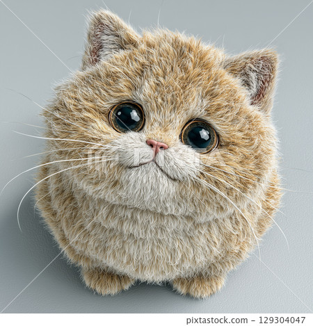 [設計素材] 易於裁切的可愛貓咪背景 129304047