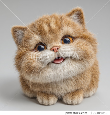 [設計素材] 易於裁切的可愛貓咪背景 129304050