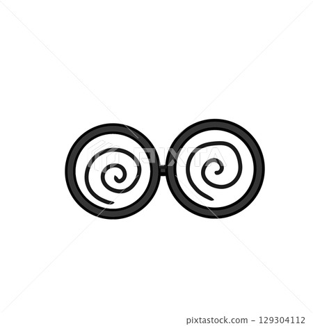 圓形眼鏡，眼鏡，簡單 129304112