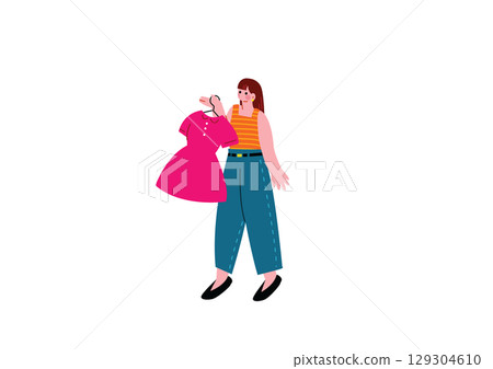 選擇衣服的女人 129304610