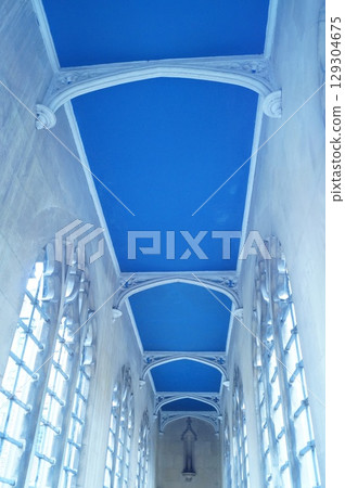 英國建築的天花板和窗戶 129304675