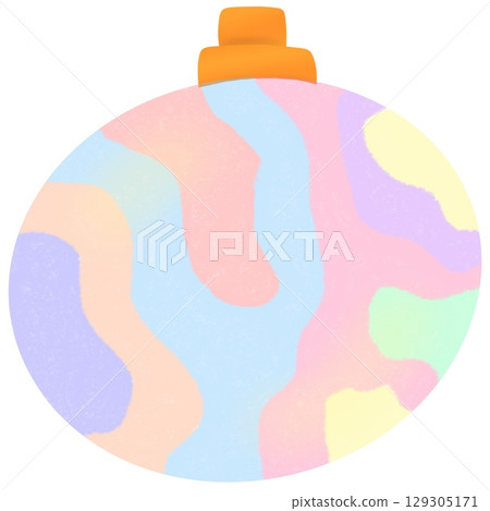 Cute ornaments baubles Christmas  clipart  129305171