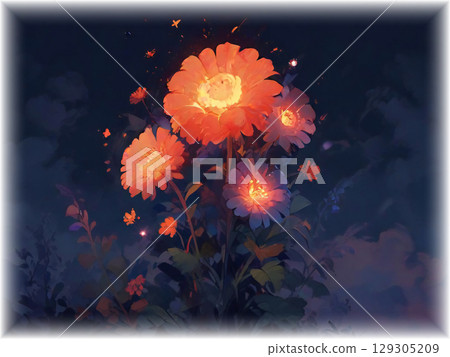 夜晚的花 129305209