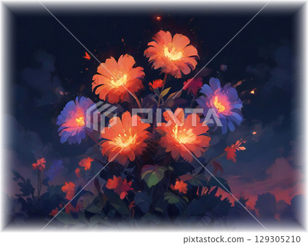 夜晚的花 129305210