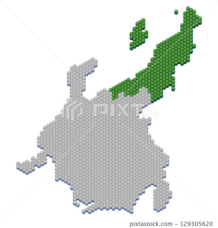 Honeycomb structure map of Niigata prefecture 129305620