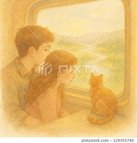 酷熱列車之旅｜兄妹與橘子與外面的風景 129305746