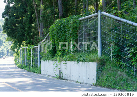 Landslide protection fence 129305919