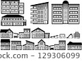 Low-rise housing illustration set 129306099