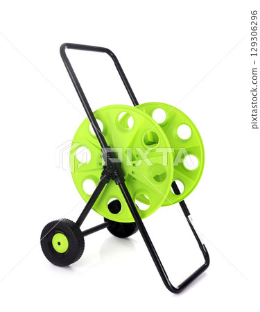 reel garden hose in studio 129306296