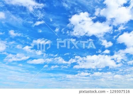 Autumn sky and clouds Autumn sky and clouds 129307516