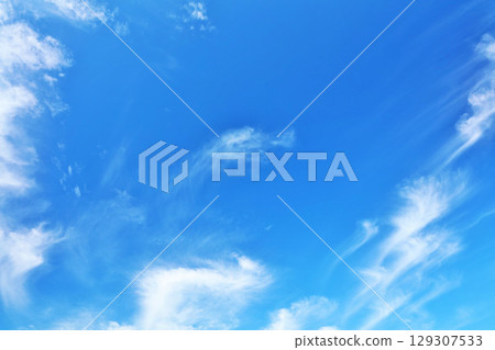 Autumn sky and clouds 129307533